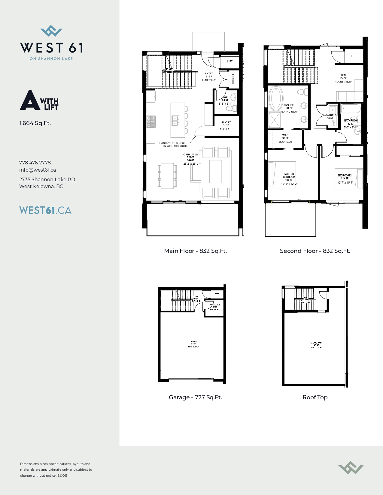 Brightshore Floor Plans-A with lift